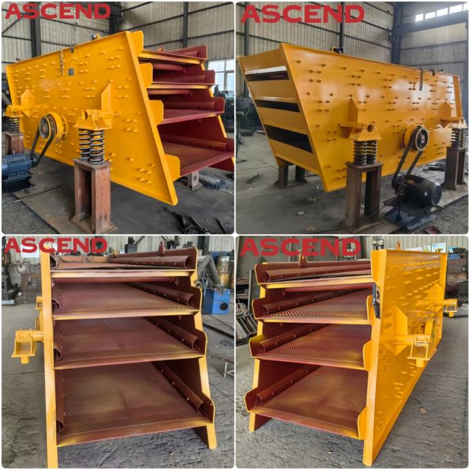Quarry Vibrating Screen Machine Motor Drived Sand Sieving Shaker ISSO9001 0