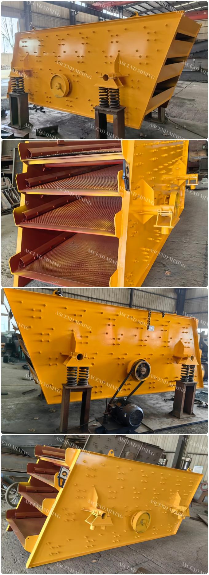 Quarry Vibrating Screen Machine Motor Drived Sand Sieving Shaker ISSO9001 1