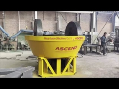 China Ascend 1200 wet pan mill test video