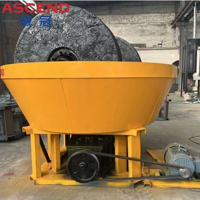 10 Bags Per Hour Double Roller Wet Pan Mills For Gold Silver Ore Stone Grinding Sorting Discharging Size Within 200 Mesh