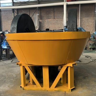 10 Bags Per Hour Double Roller Wet Pan Mills For Gold Silver Ore Stone Grinding Sorting Discharging Size Within 200 Mesh