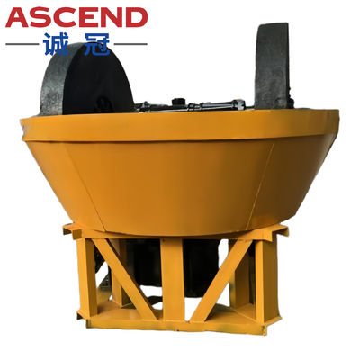 10 Bags Per Hour Double Roller Wet Pan Mills For Gold Silver Ore Stone Grinding Sorting Discharging Size Within 200 Mesh