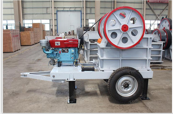 Mobile Tyre 11HP Diesel Jaw Crusher