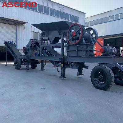 PE 750x1060 Gravel Station Big Model Mobile Jaw Crusher With Diesel Engine 150-200 Ton Per Hour