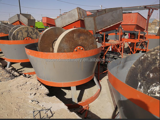 Mining Equipment Wet Grinding Pan Mill Mining Equipment Small Scale Rock 1200