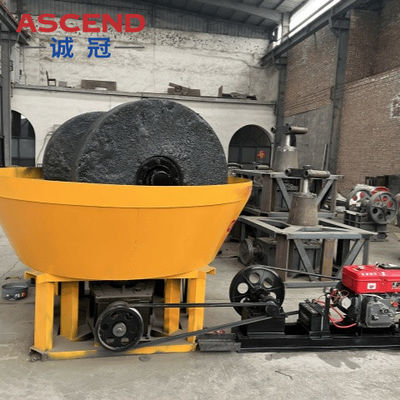 10 Bags Per Hour Double Roller Wet Pan Mills For Gold Silver Ore Stone Grinding Sorting Discharging Size Within 200 Mesh