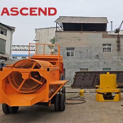 Factory price 50 100 200tph full placer gold processing wash plant for gold mining in African countries