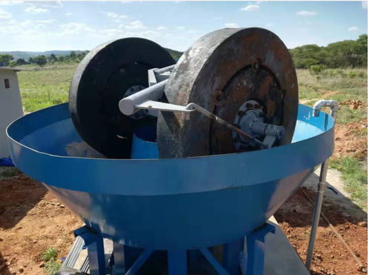 Wet Grinder Gold Mill Machine Gold Washing Pan Grinding 1-2 Ton Per Hour
